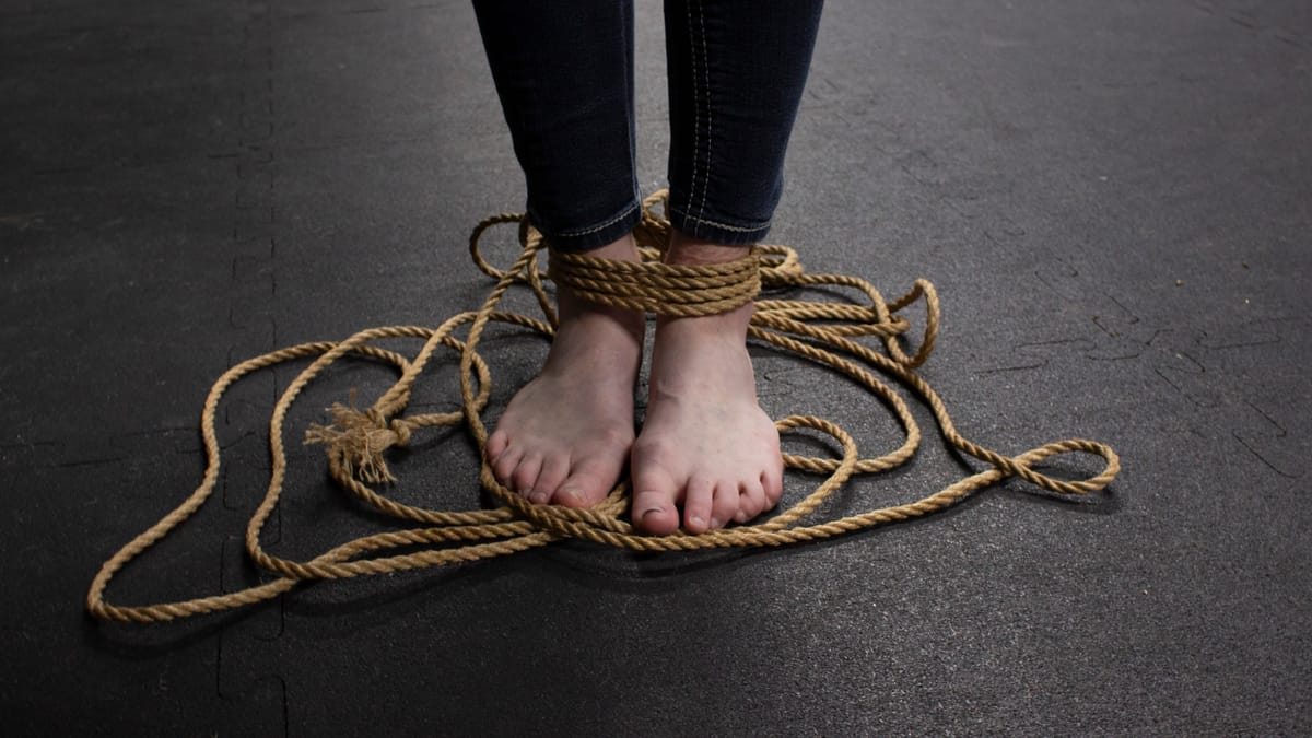 Tying [someone] with disabilities