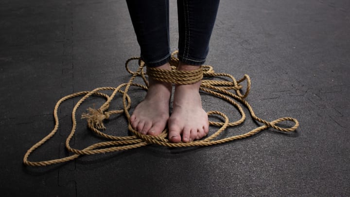 Tying [someone] with disabilities